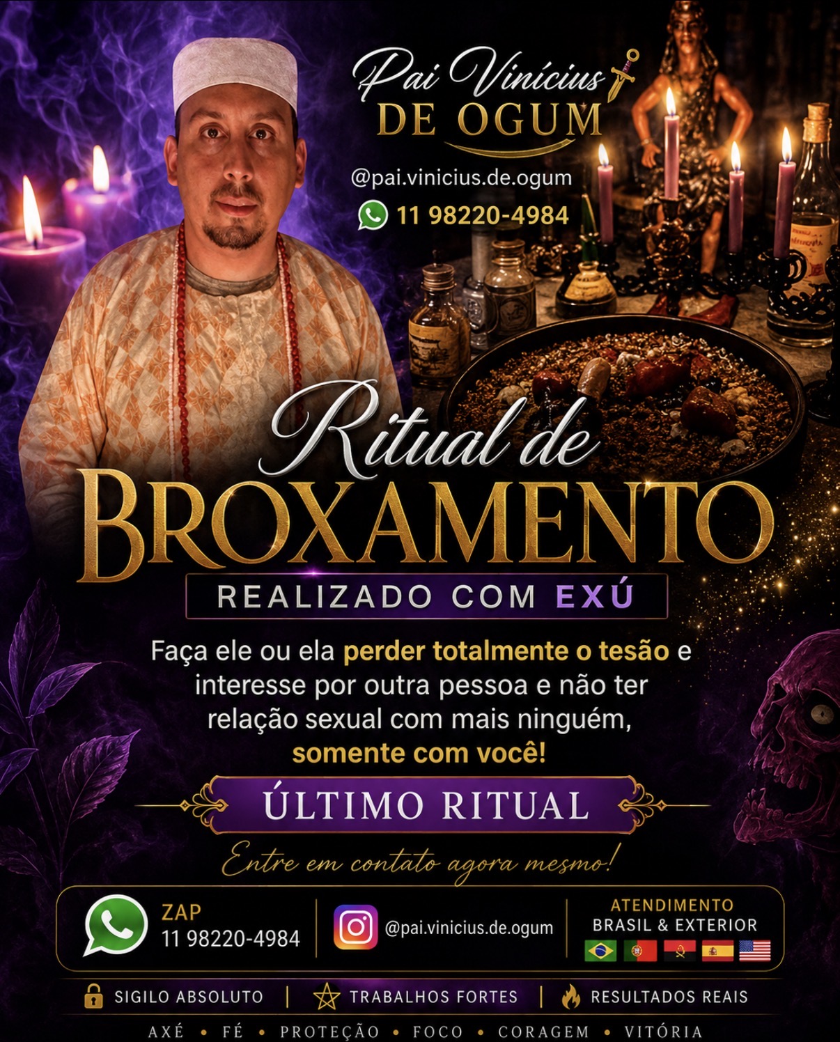 Arte do ritual de broxamento